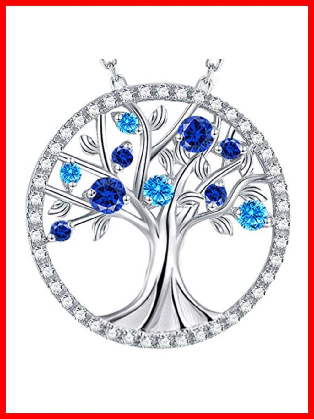 Sterling Silver Tree of Life Pendant Necklace Adjustable Chain